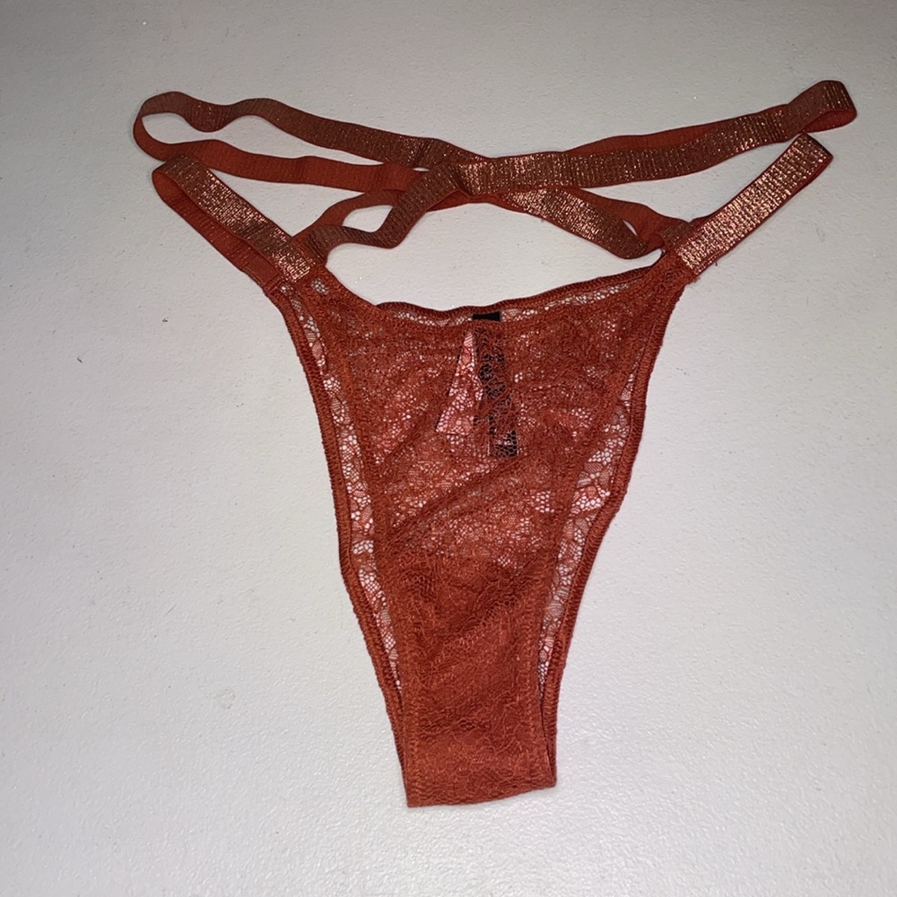 Victoria’s Secret Panties NEW Gorgeous Rust Color VS Lace Very Sexy Panty ♥️